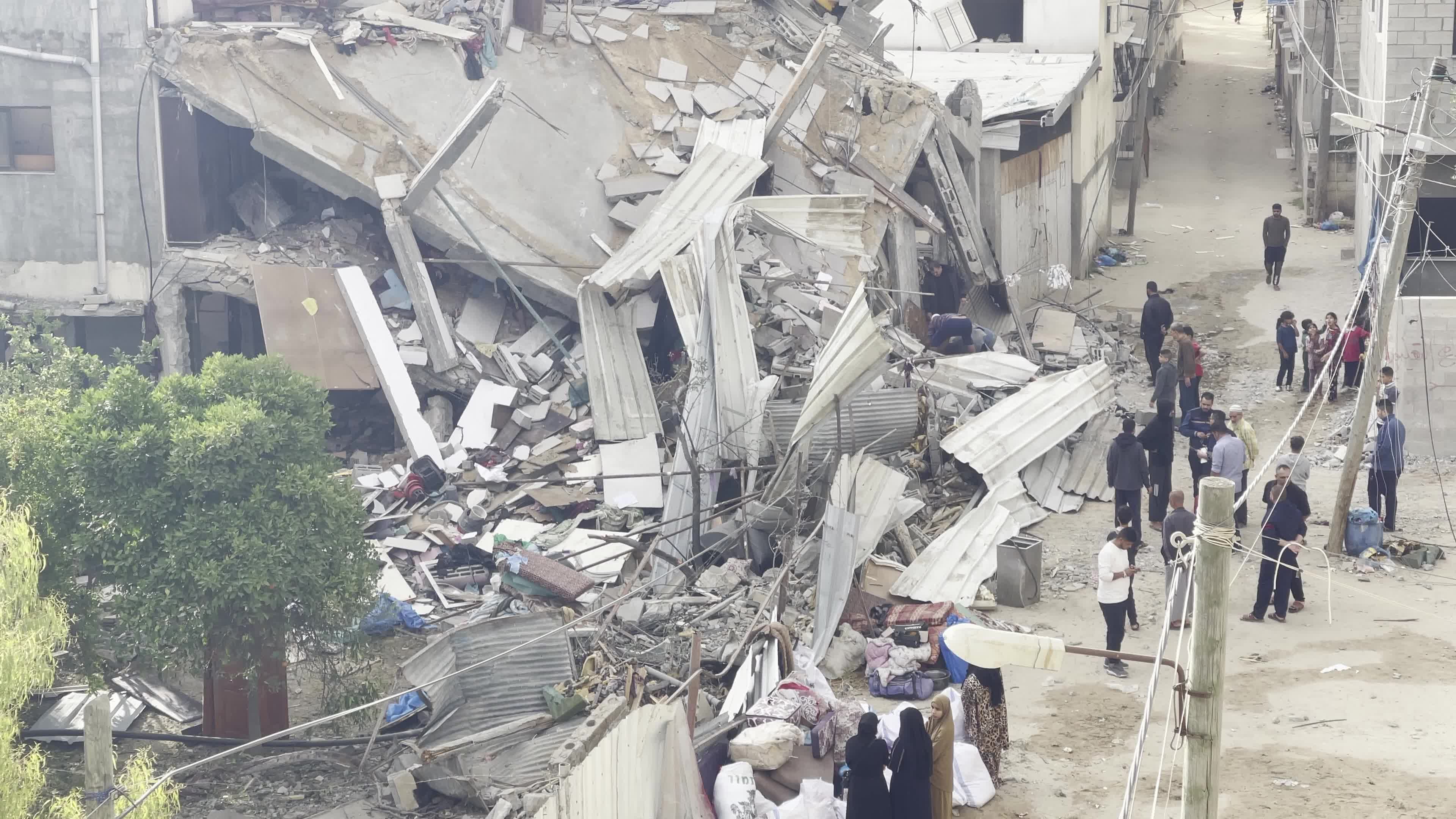 Aftermath of Israeli Air Strike In Gaza, Palestine