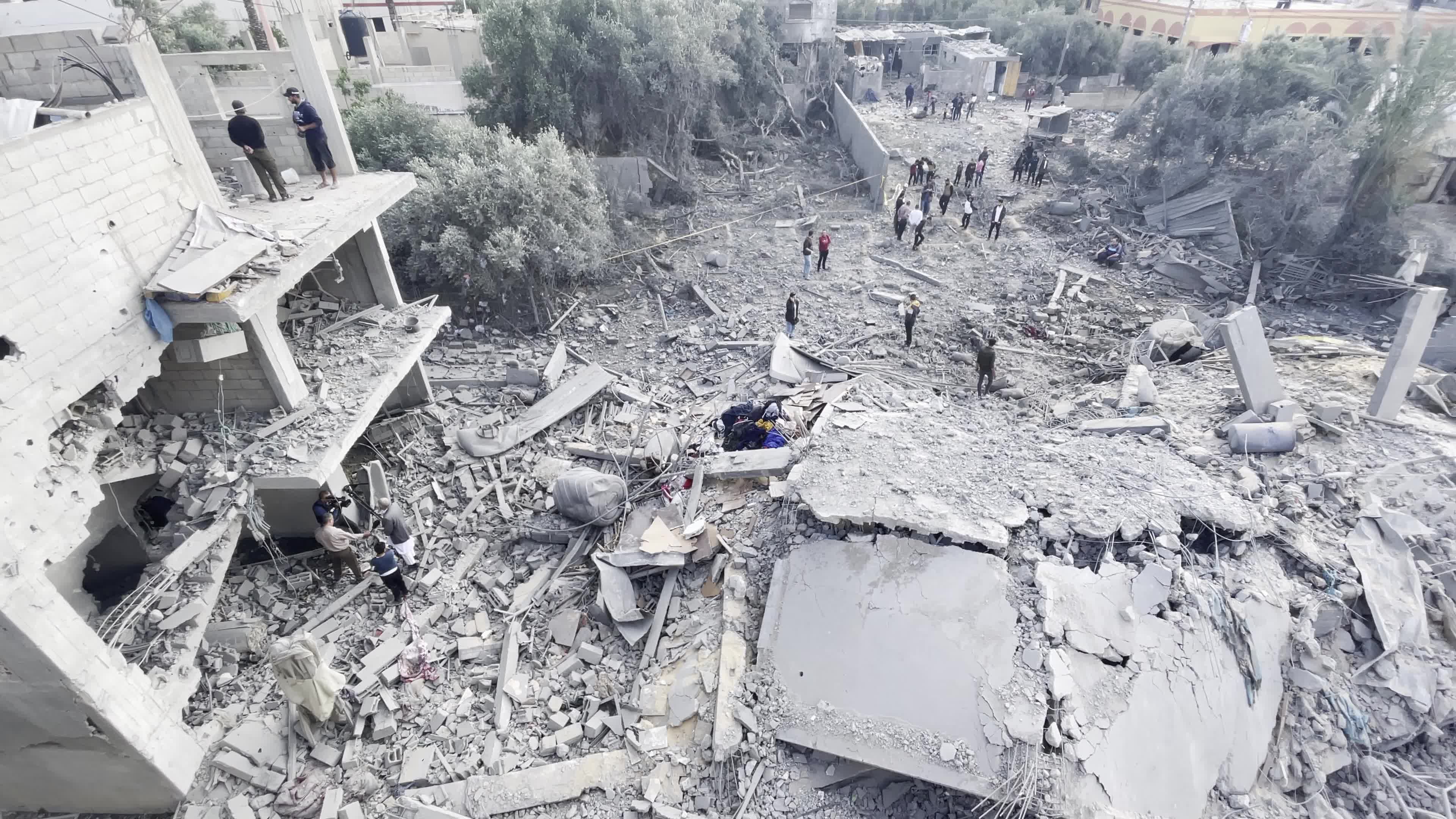 Aftermath of Israeli Air Strike In Gaza, Palestine