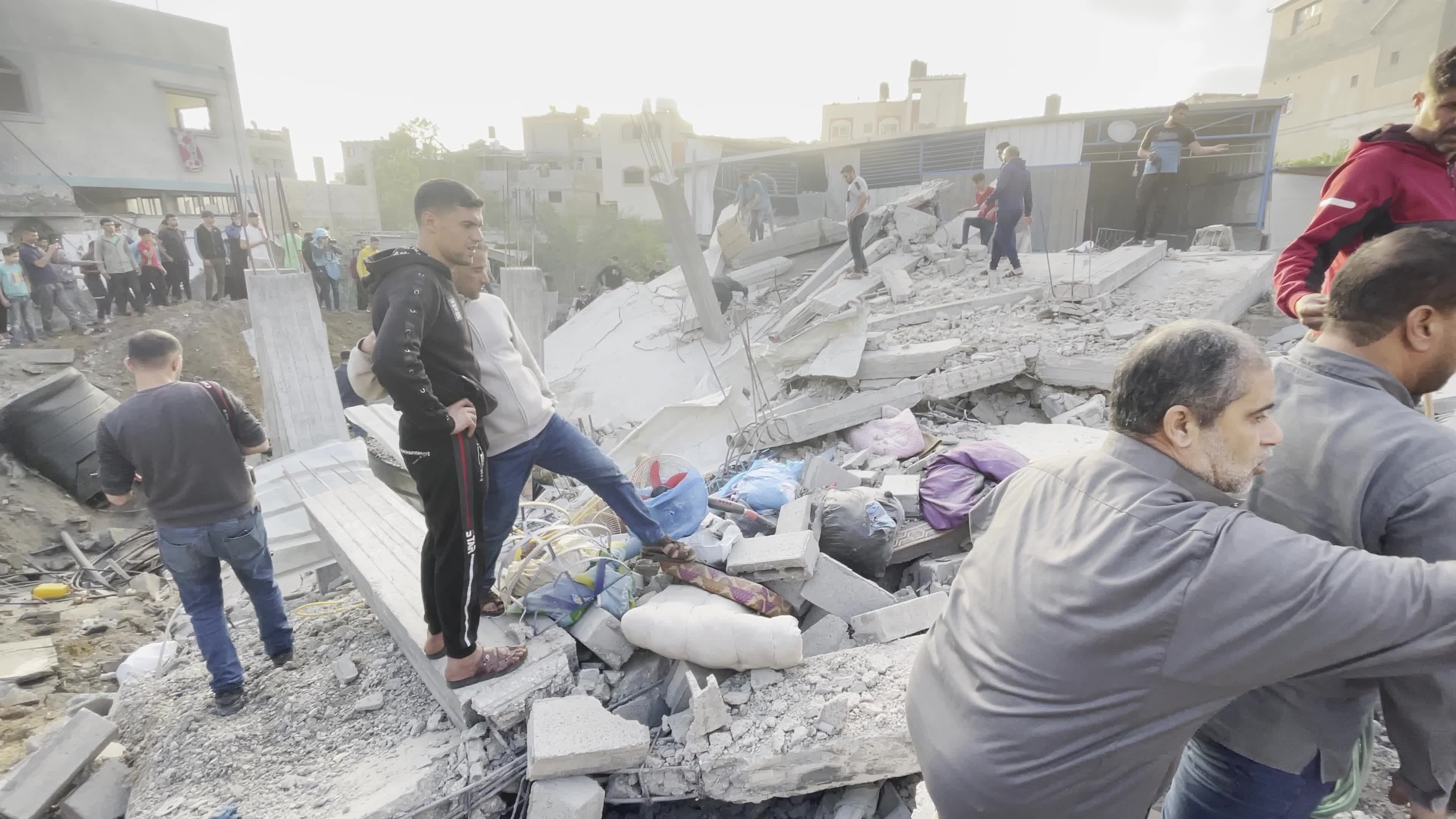 Aftermath of Israeli Air Strike In Gaza, Palestine