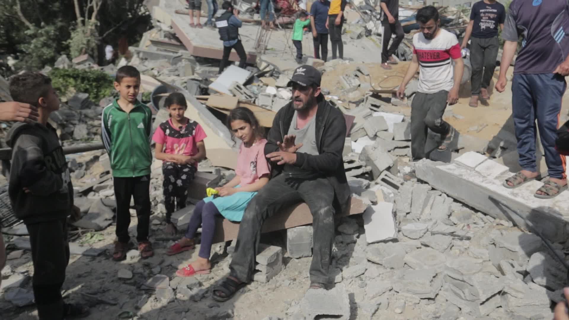 Aftermath of Israeli Airstrike In Gaza, Palestine