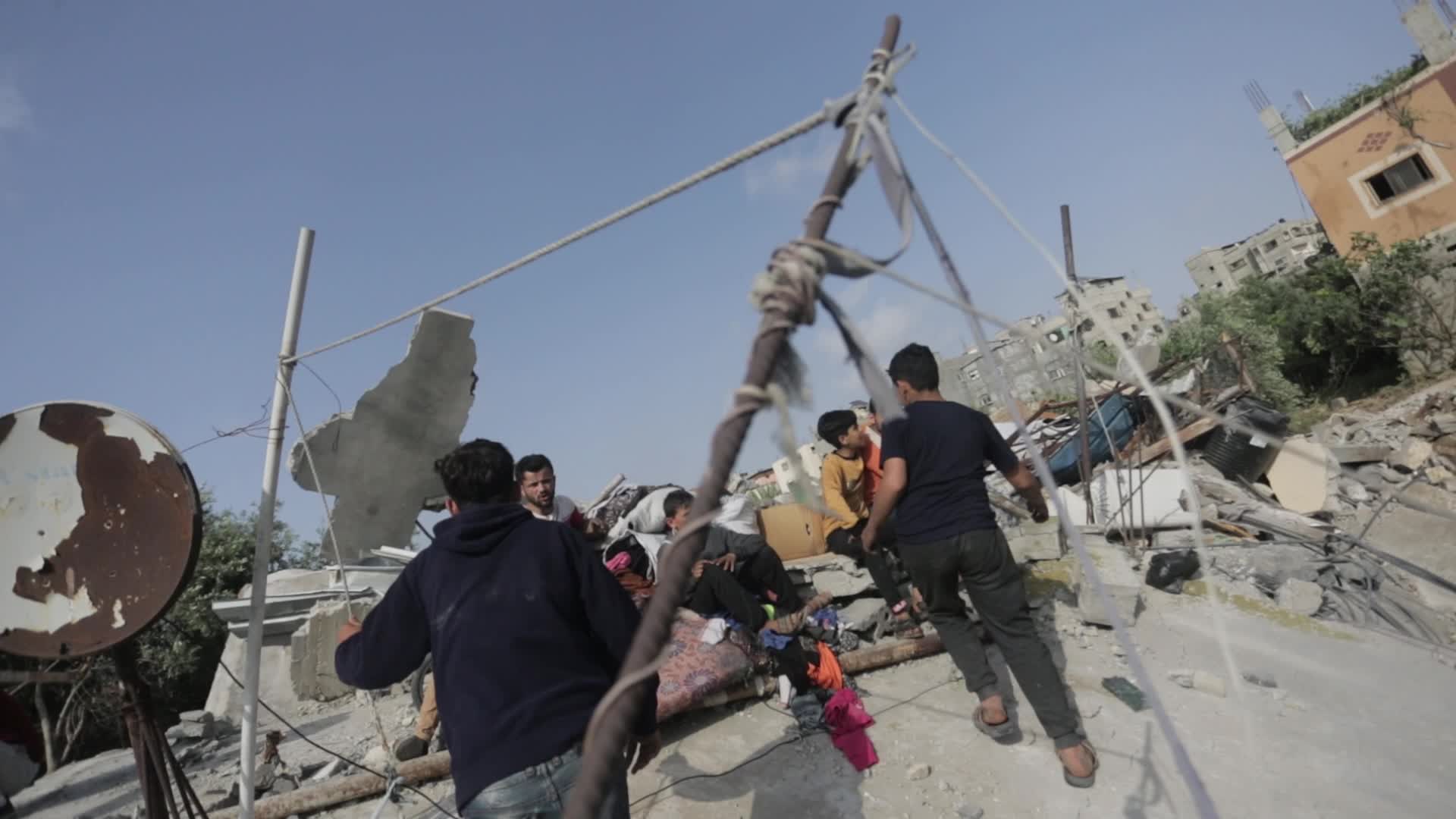 Aftermath of Israeli Airstrike In Gaza, Palestine