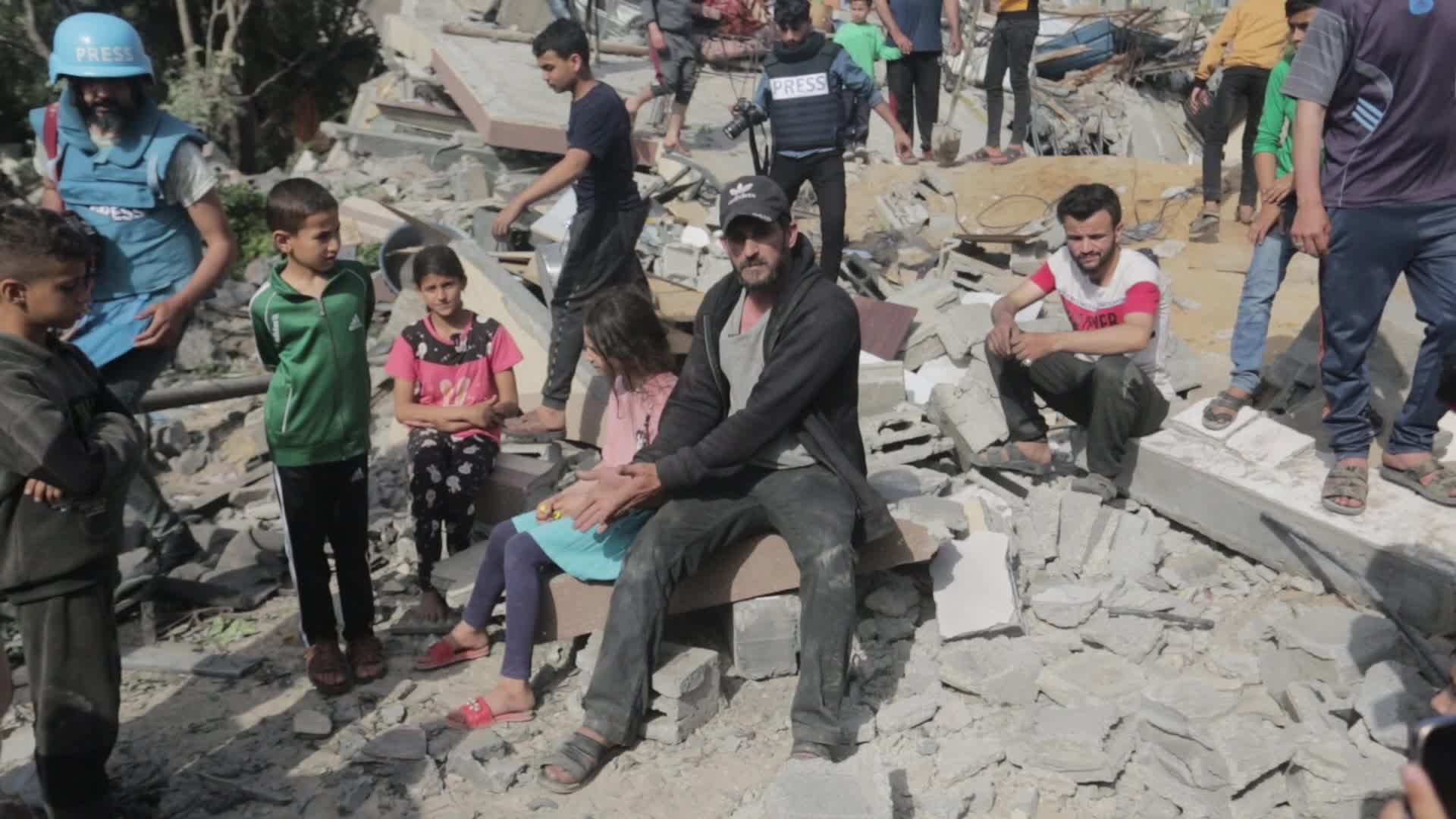 Aftermath of Israeli Airstrike In Gaza, Palestine