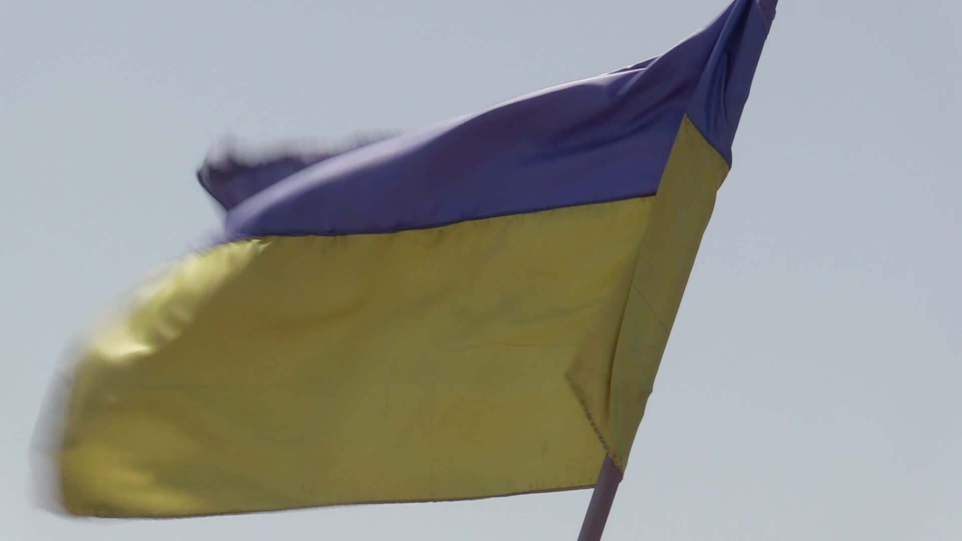 A part of a missile landed on a street after a Russian missile strike in Kyiv