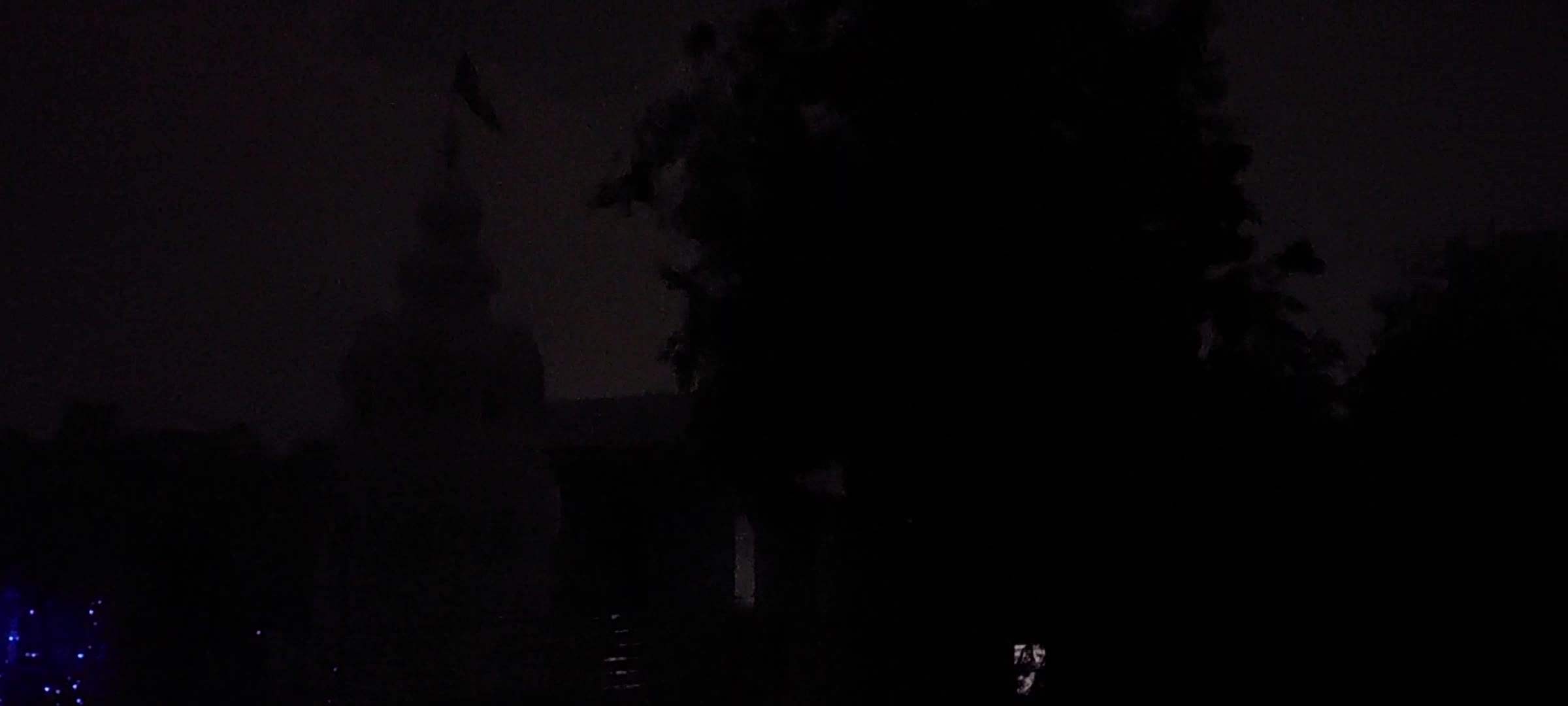 Heavy lightning strike during a thunderstorm over the city of Ajmer