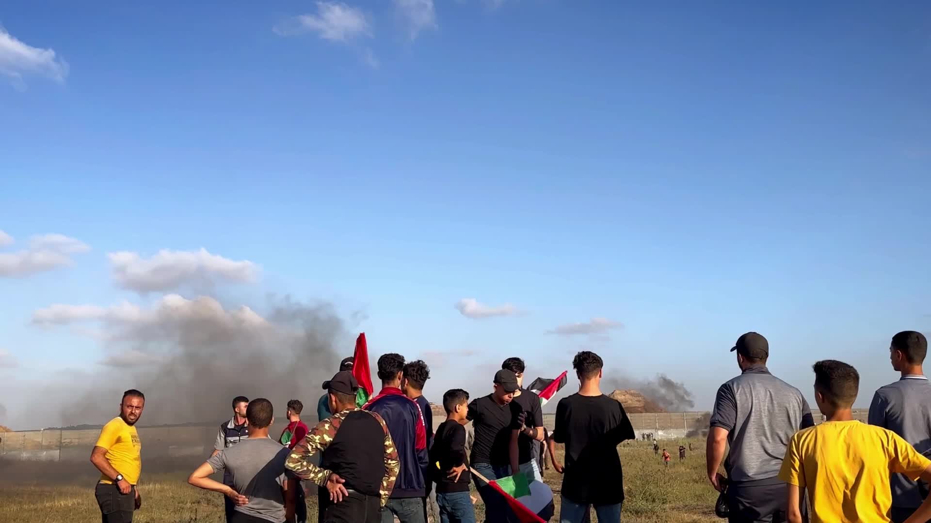 Clashes in Gaza at Israel-Gaza border
