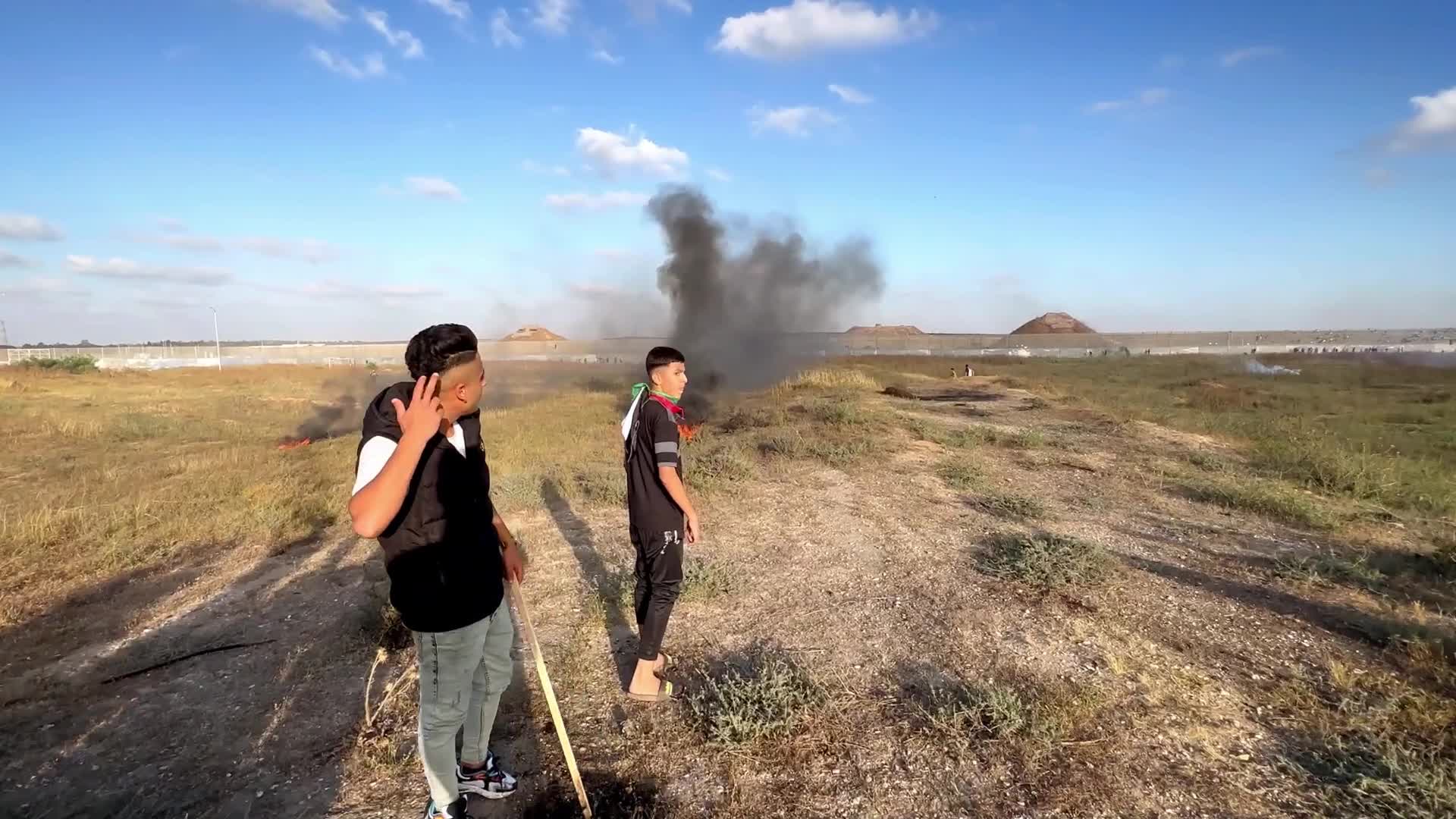 Clashes in Gaza at Israel-Gaza border
