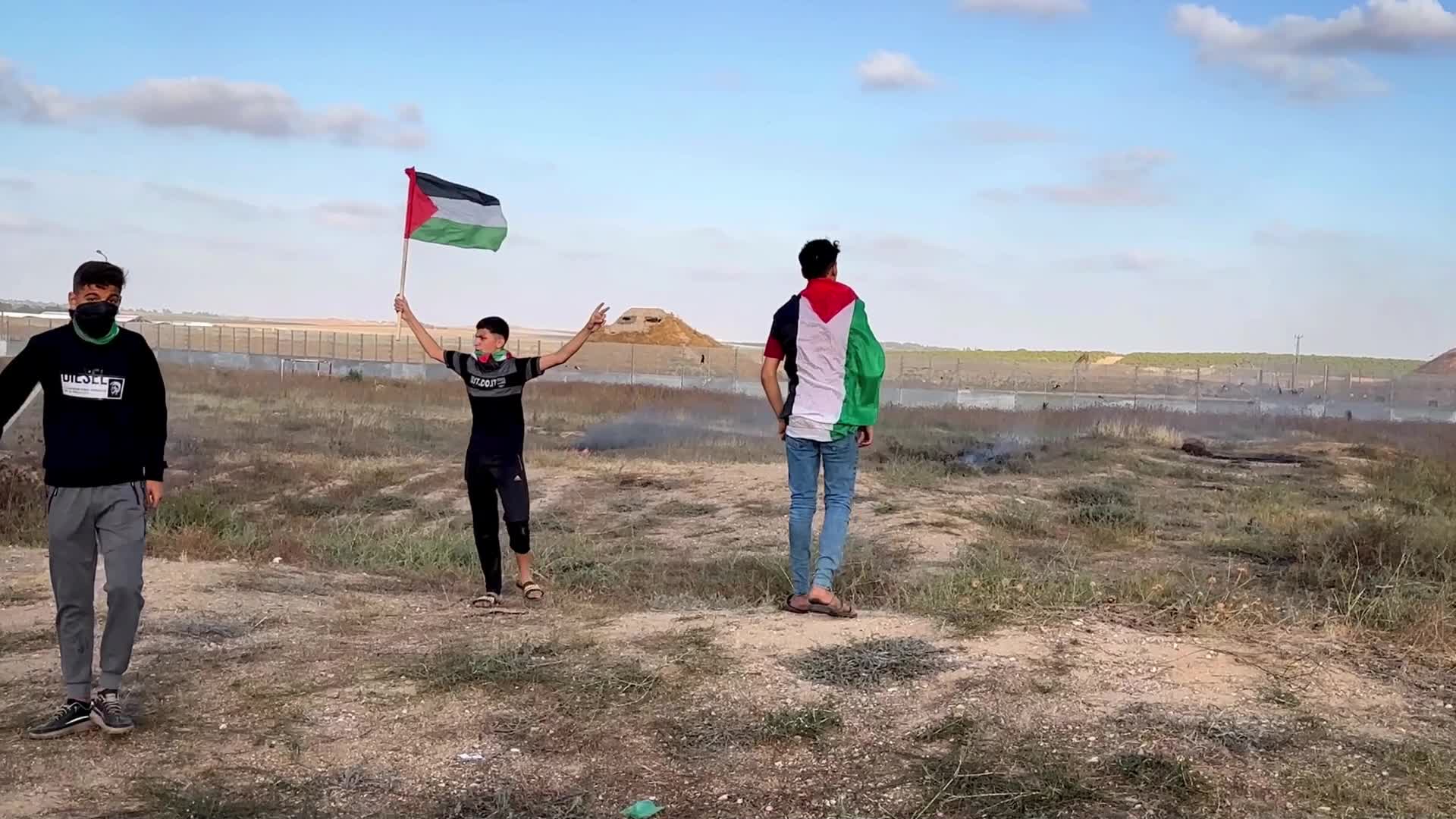 Clashes in Gaza at Israel-Gaza border