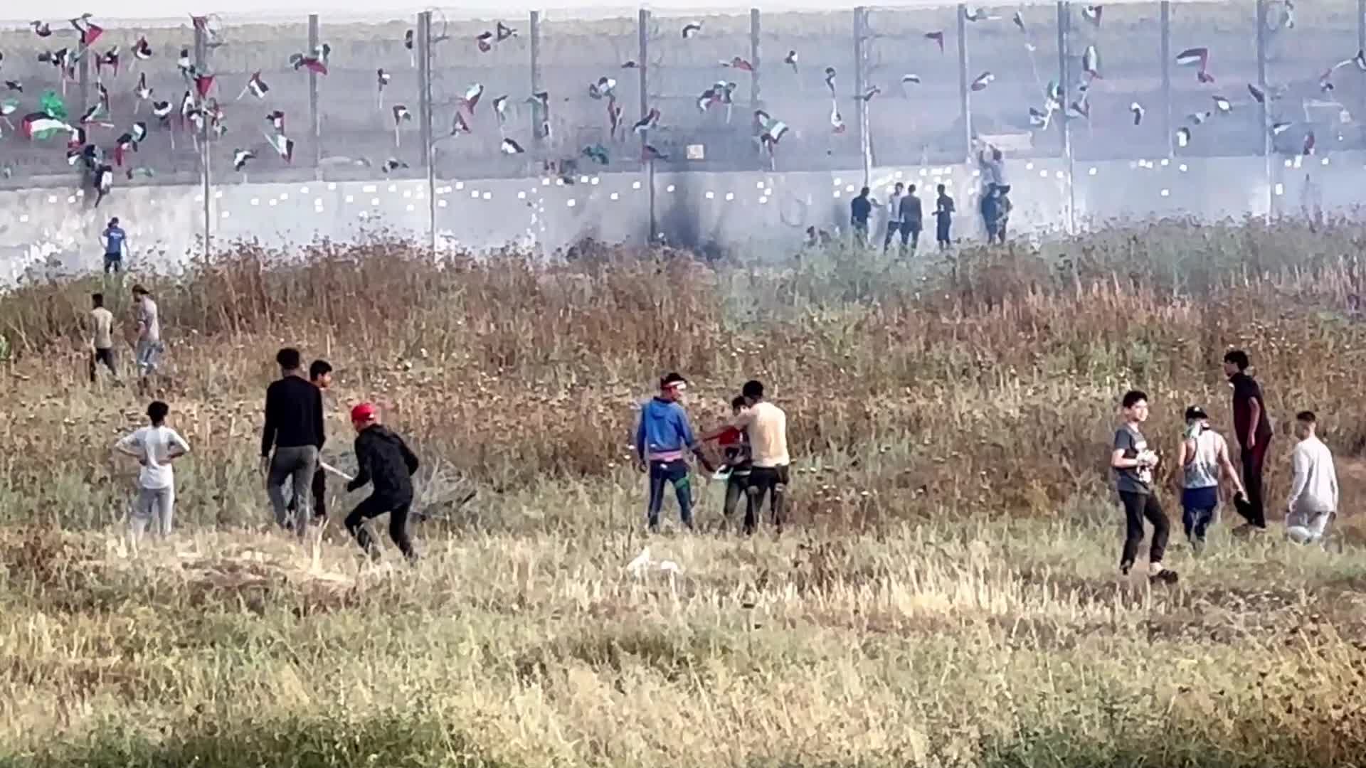 Clashes in Gaza at Israel-Gaza border