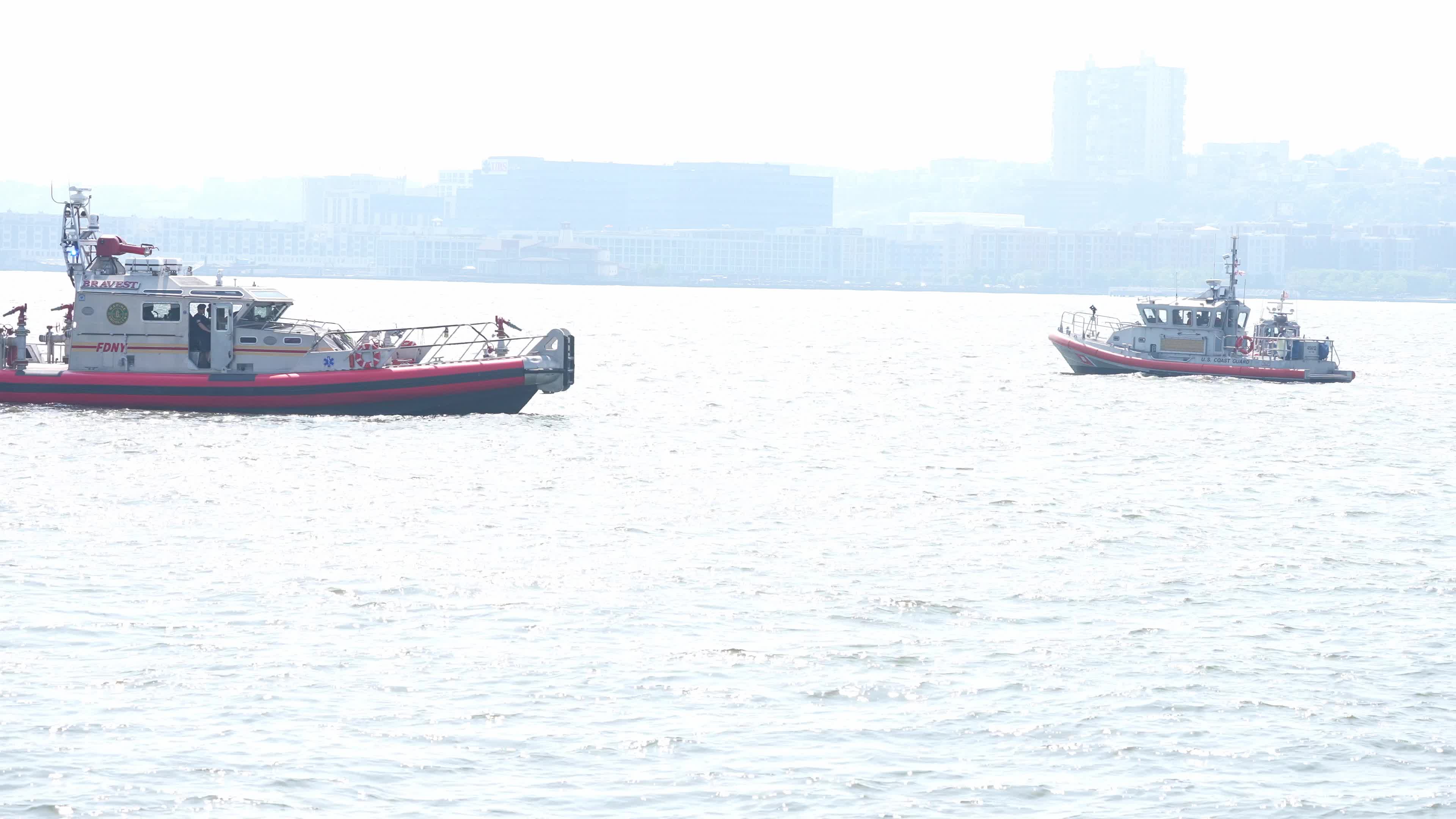 Water Rescue for a Possible Drownling Victim at Pier 84