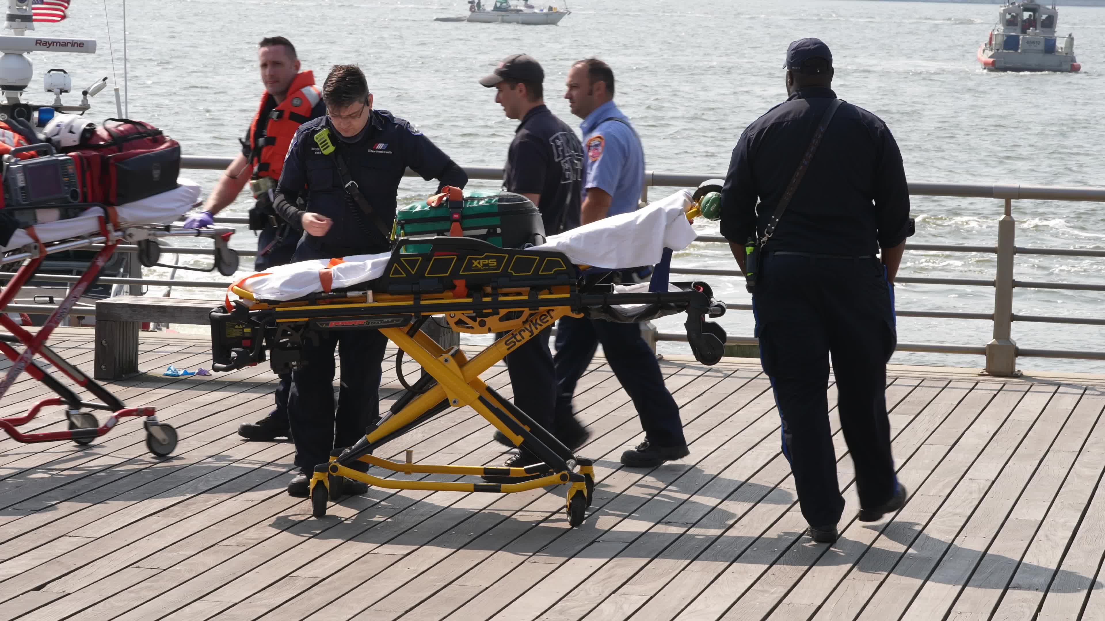 Water Rescue for a Possible Drownling Victim at Pier 84