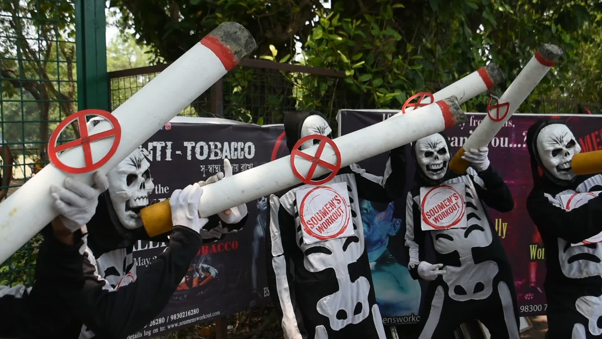 World No Tobacco day observation in Kolkata.