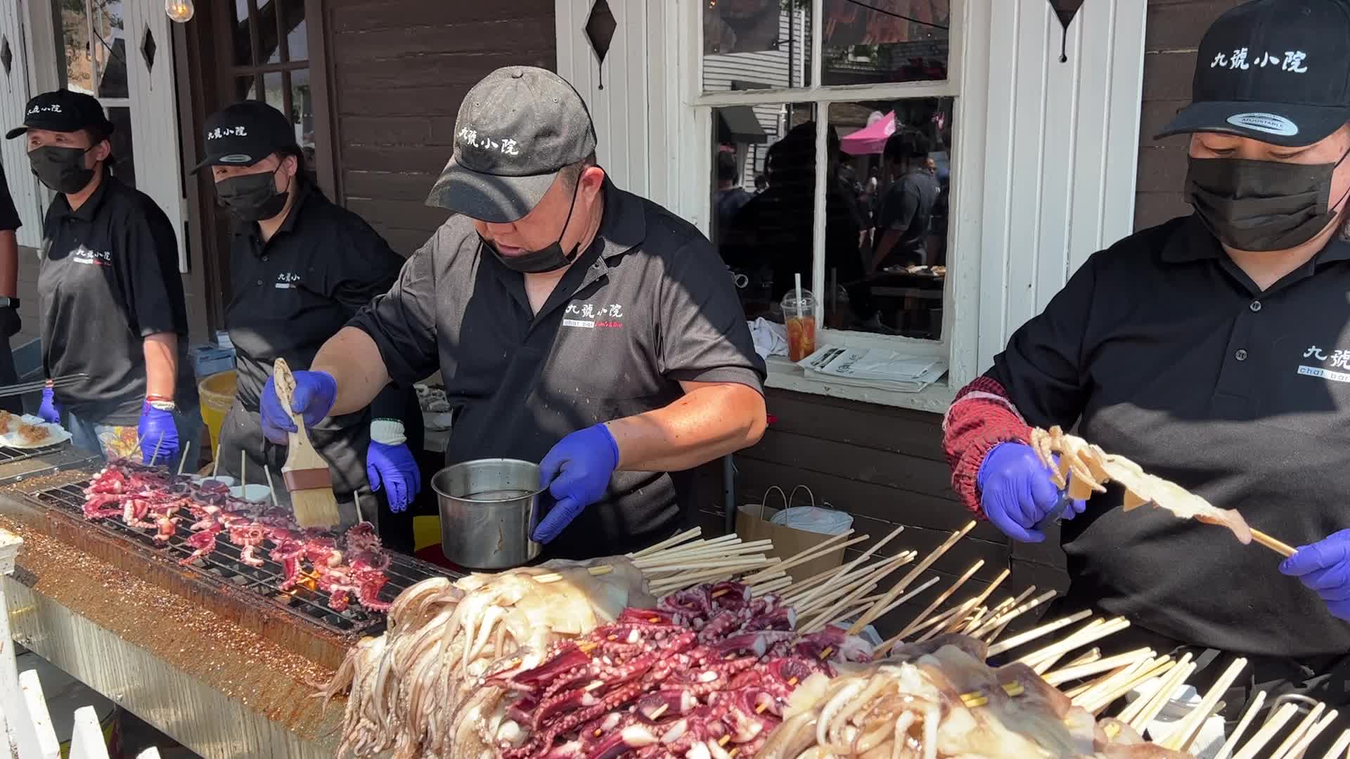 Chinese street food in Canada
