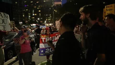'Lights for Liberty' Demonstration In New York