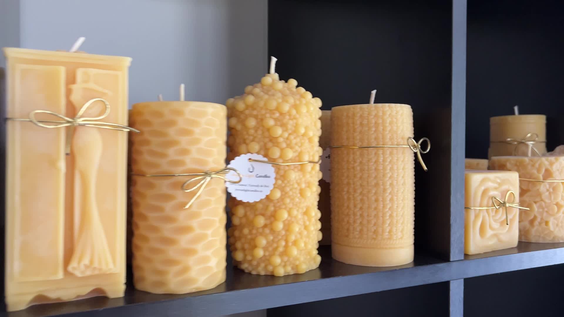 Beeswax candle production