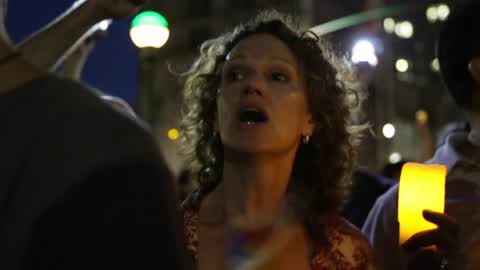 'Lights for Liberty' Demonstration In New York