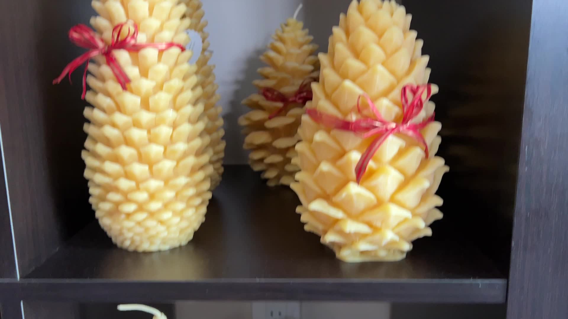 Beeswax candle production
