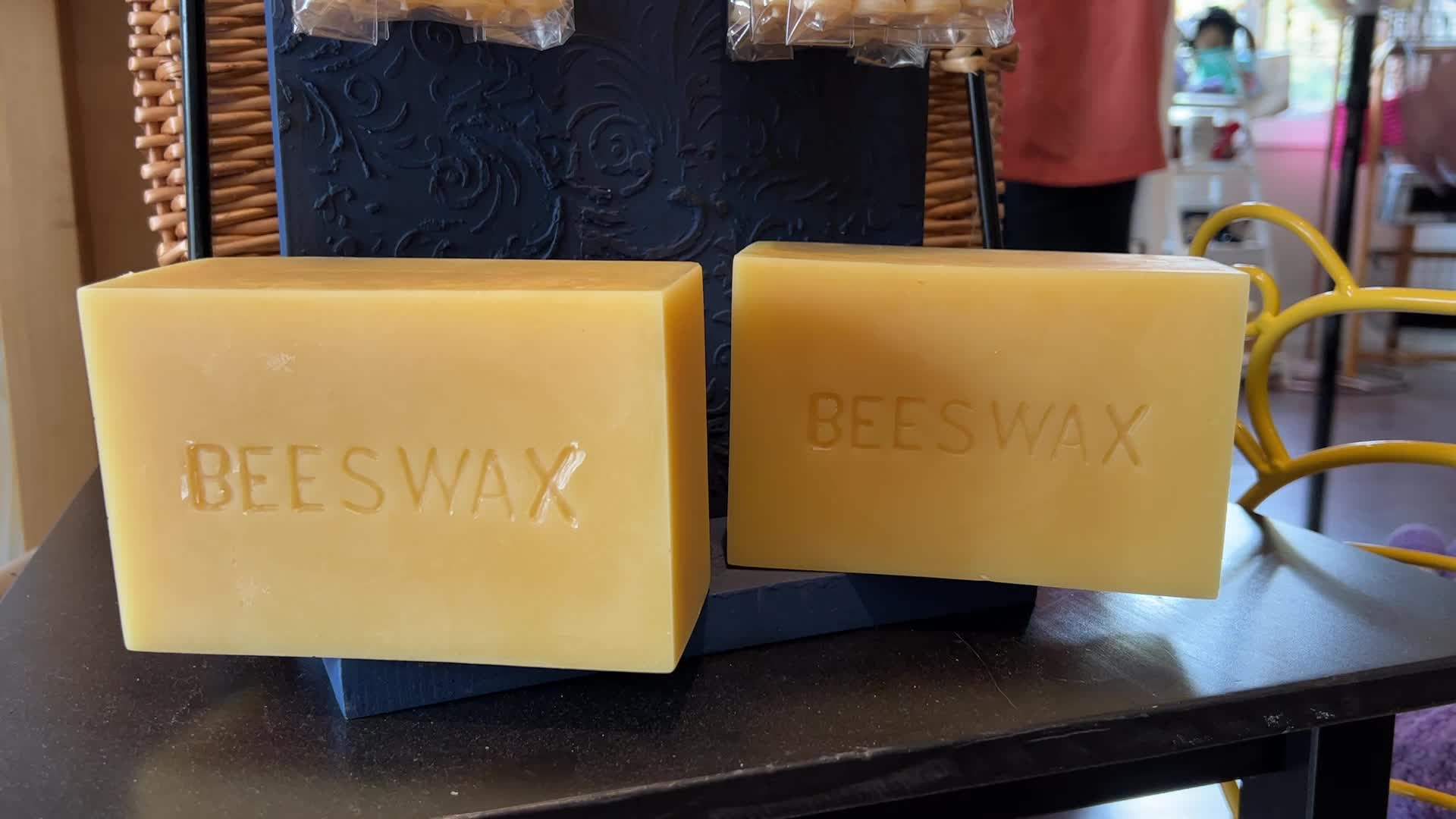 Beeswax candle production