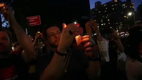 'Lights for Liberty' Demonstration In New York