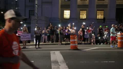 'Lights for Liberty' Demonstration In New York