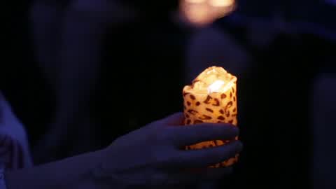 'Lights for Liberty' Demonstration In New York