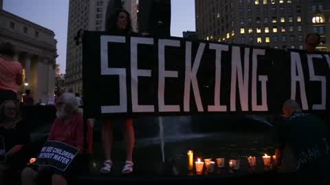 'Lights for Liberty' Demonstration In New York
