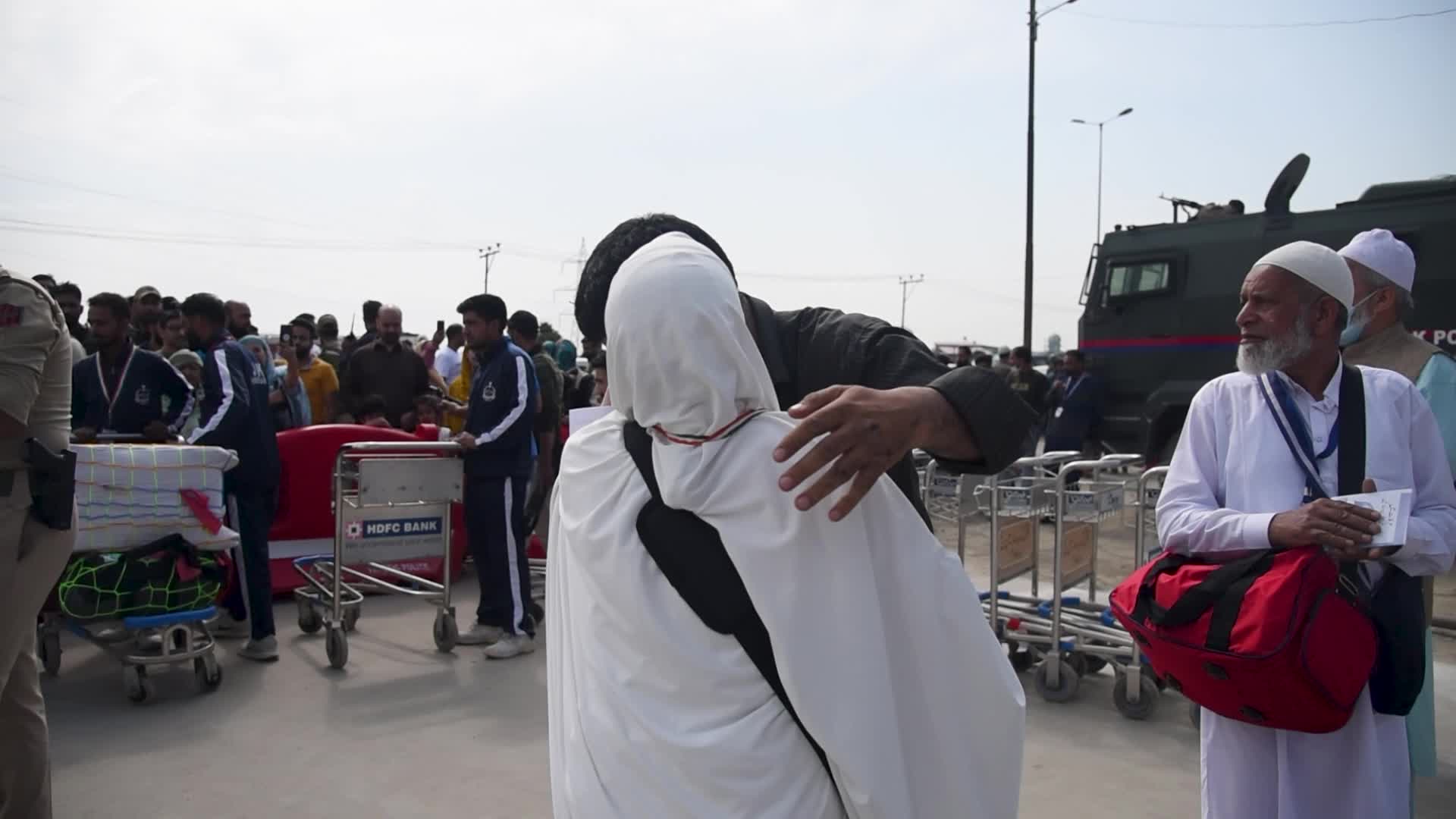 First batch of Hajj Pilgrims left for Saudi Arabia in Srinagar