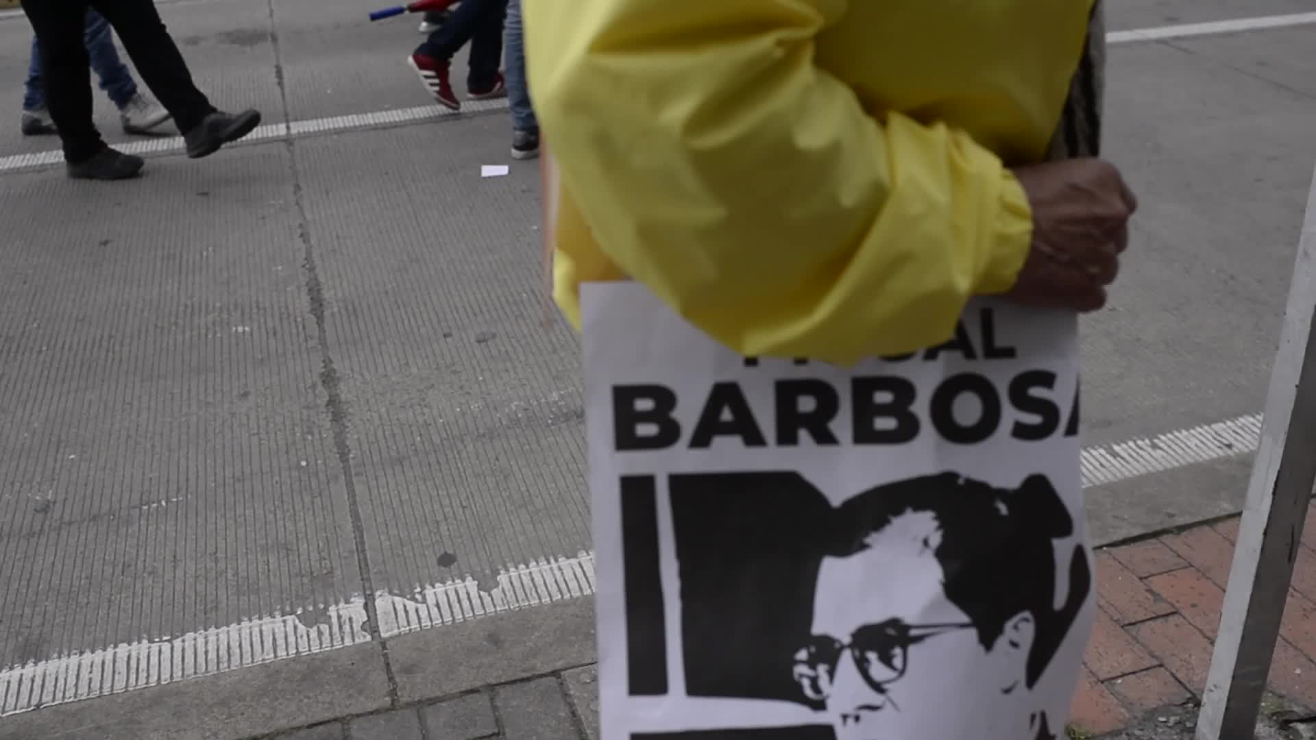 Government Supporters Demonstrate for Social Reforms in Colombia