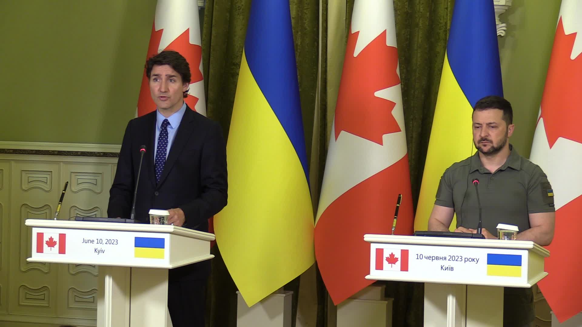 Prime Minister of Canada Justin Trudeau visits Ukraine, amid Russia's invasion of Ukraine.