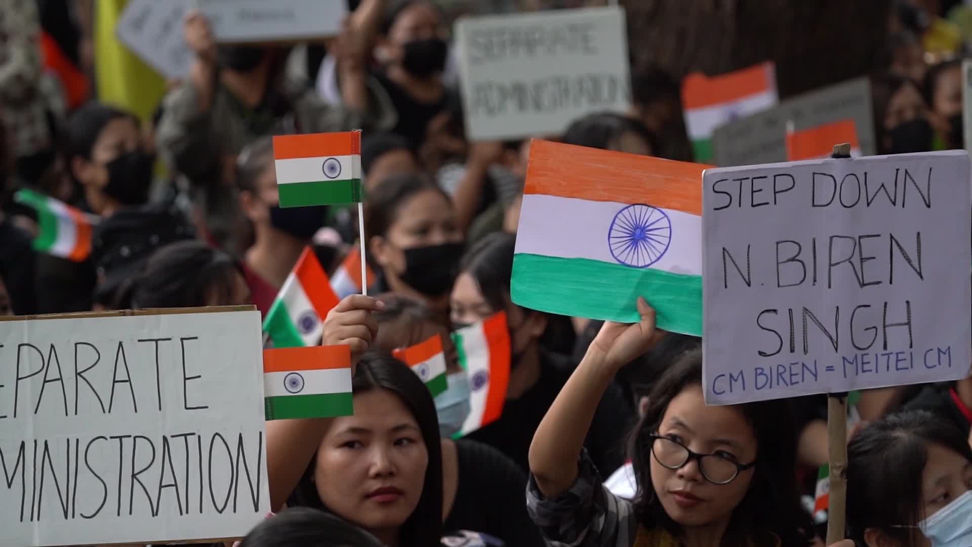Kuki Tribe Stages Sit-In Protest in New Delhi
