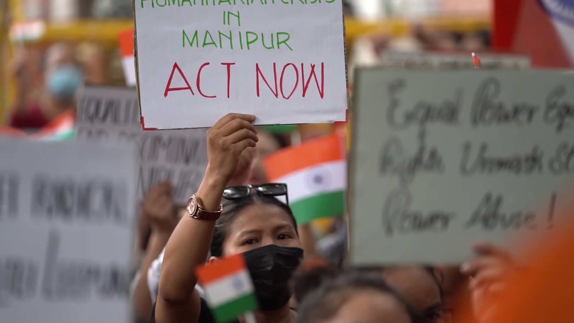 Kuki Tribe Stages Sit-In Protest in New Delhi