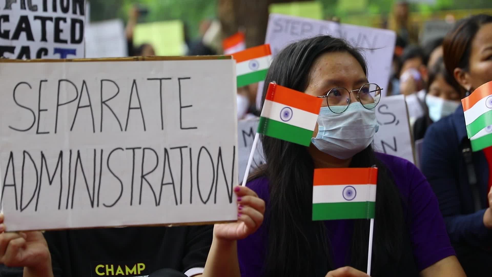 Kuki Tribe Stages Sit-In Protest in New Delhi