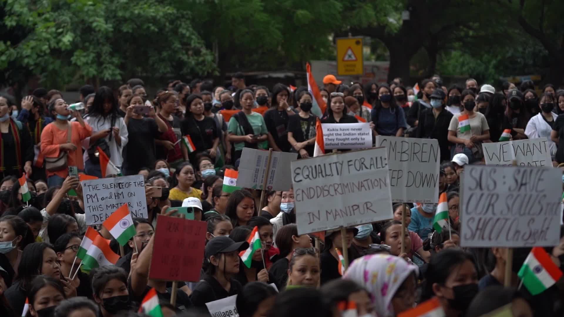 Kuki Tribe Stages Sit-In Protest in New Delhi