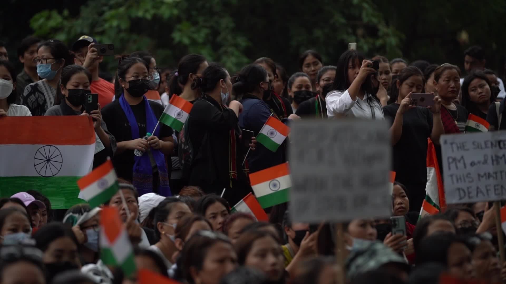 Kuki Tribe Stages Sit-In Protest in New Delhi
