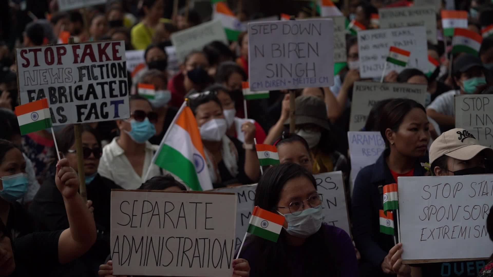 Kuki Tribe Stages Sit-In Protest in New Delhi