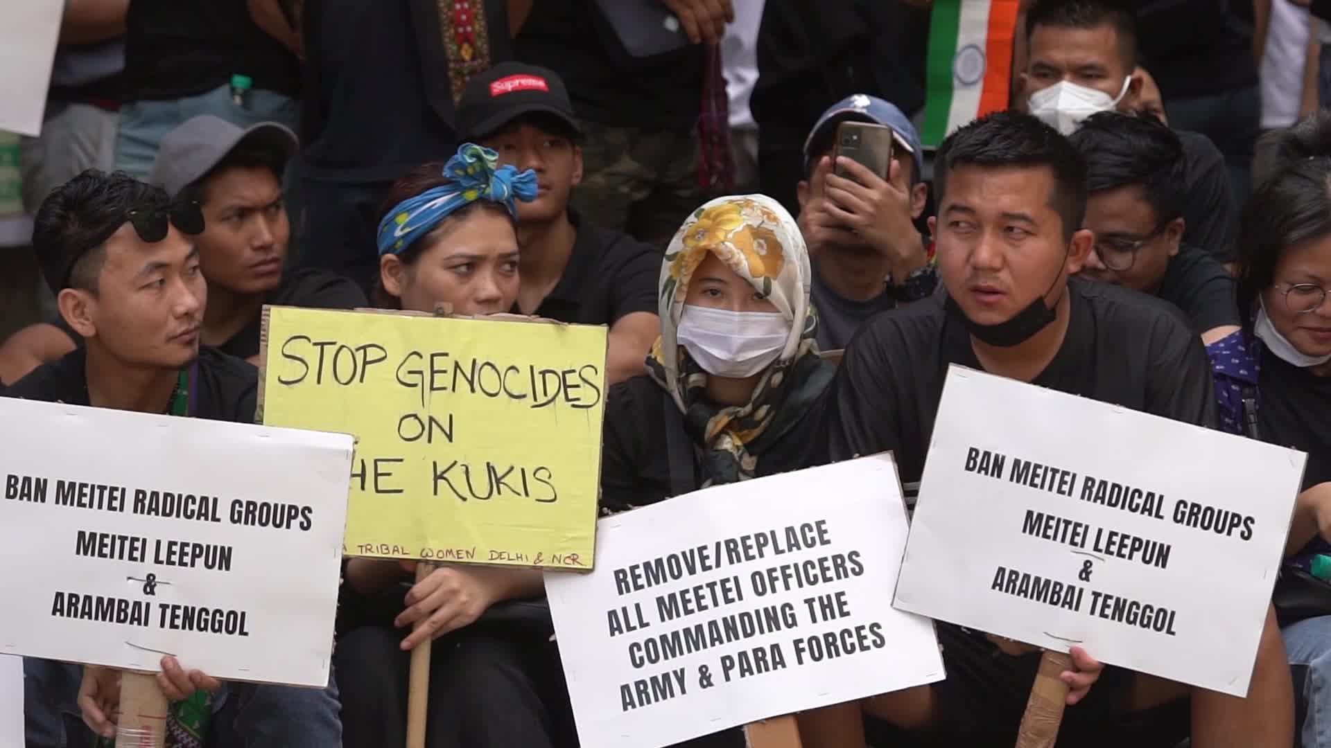 Kuki Tribe Stages Sit-In Protest in New Delhi