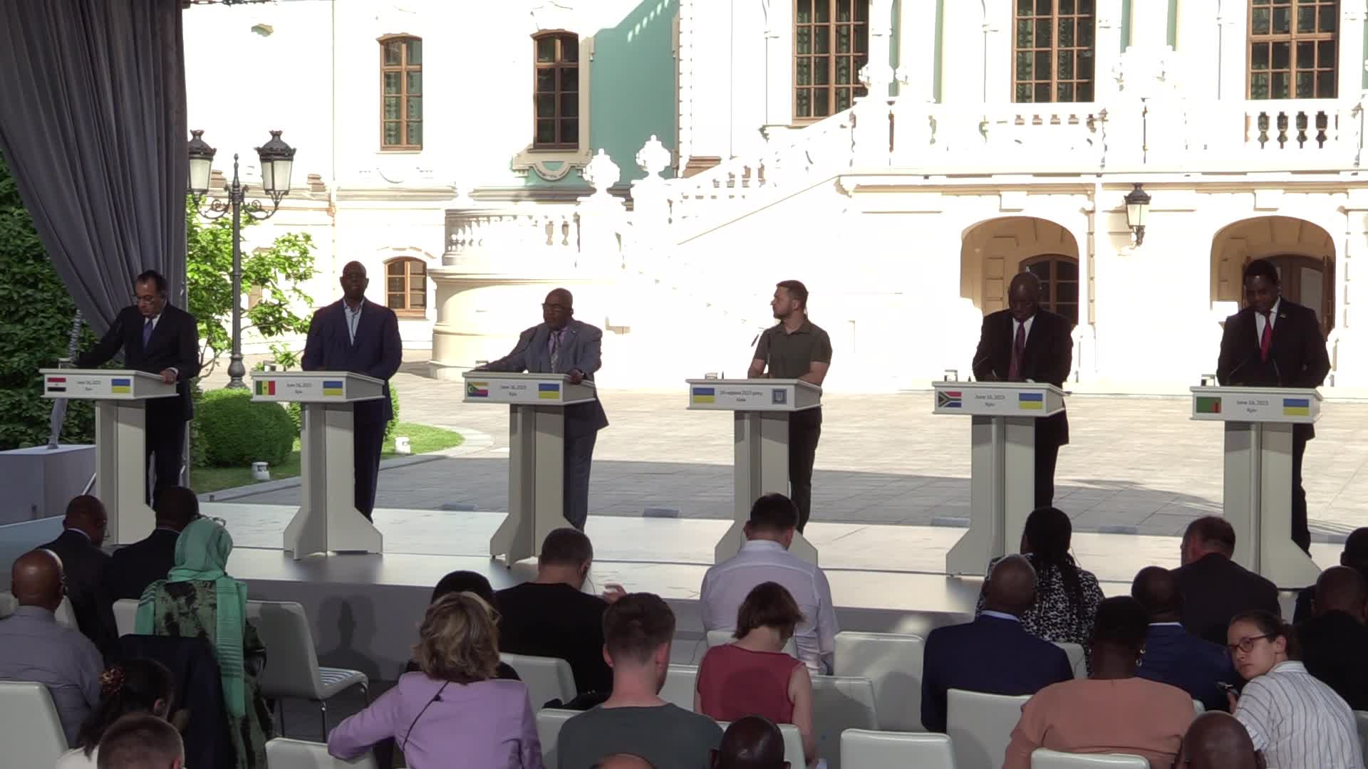 African presidents visit Kyiv, amid Russia's invasion of Ukraine.