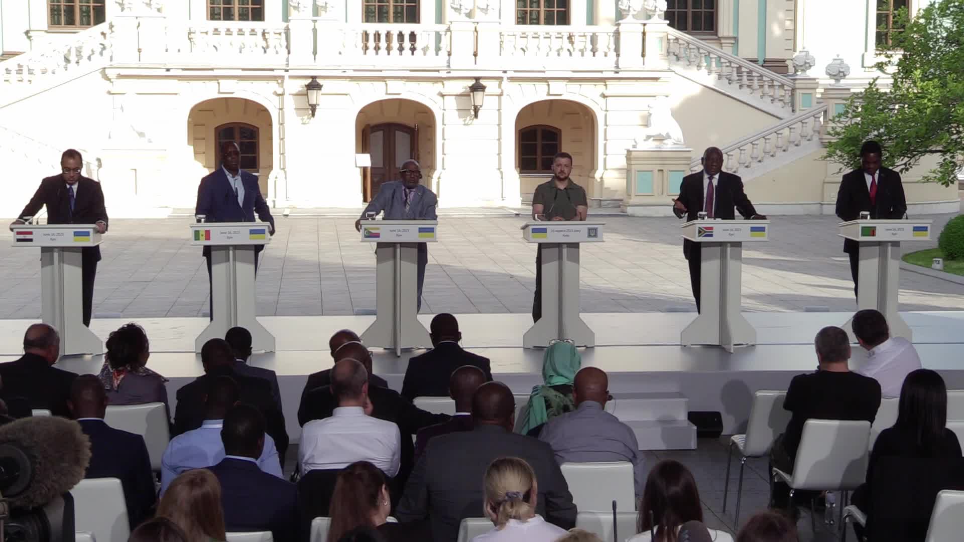 African presidents visit Kyiv, amid Russia's invasion of Ukraine.