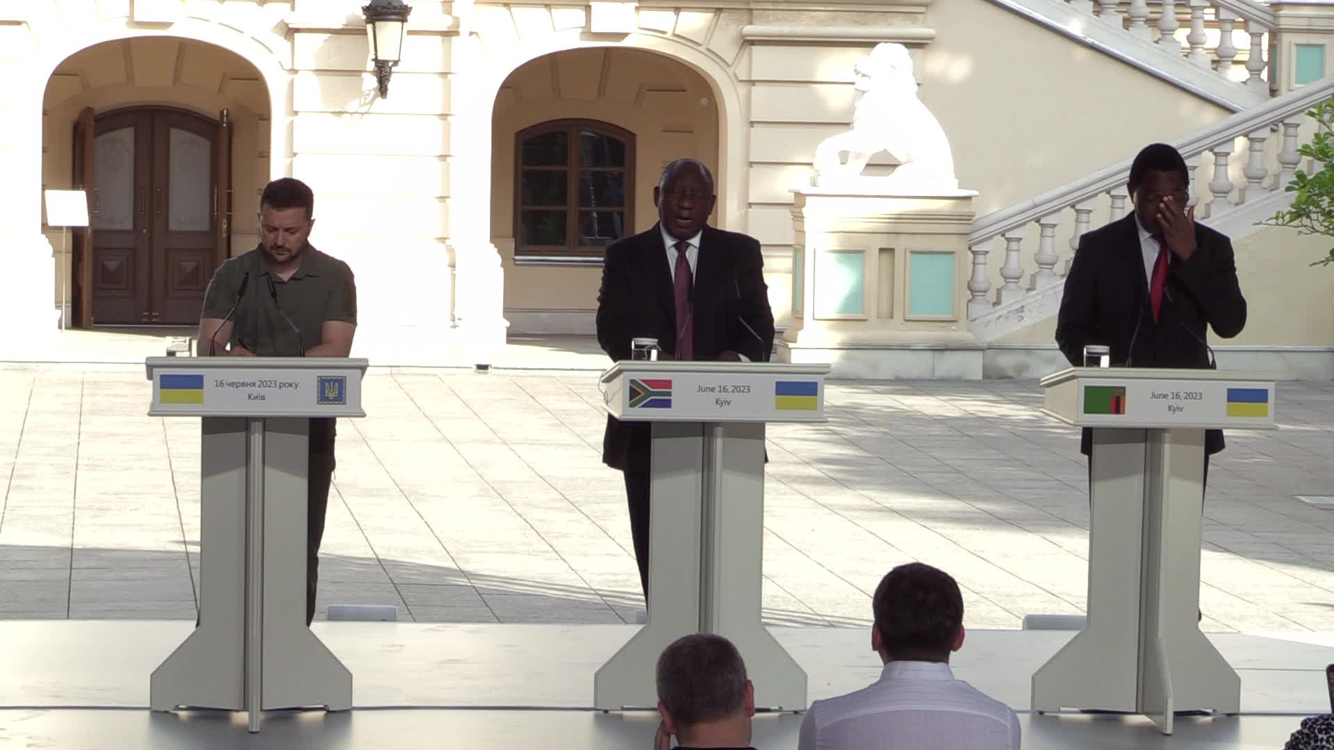 African presidents visit Kyiv, amid Russia's invasion of Ukraine.