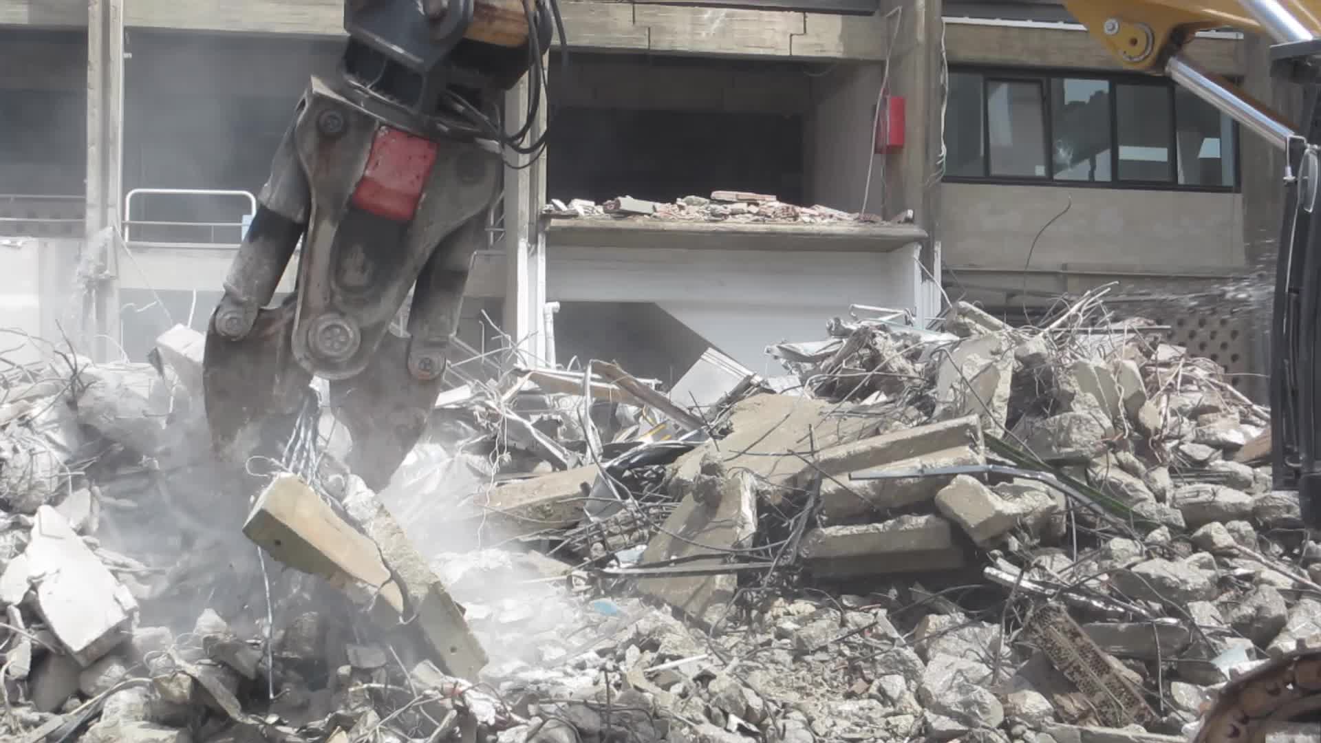 Demolition of the stands of the south goal of the Spotify Camp Nou