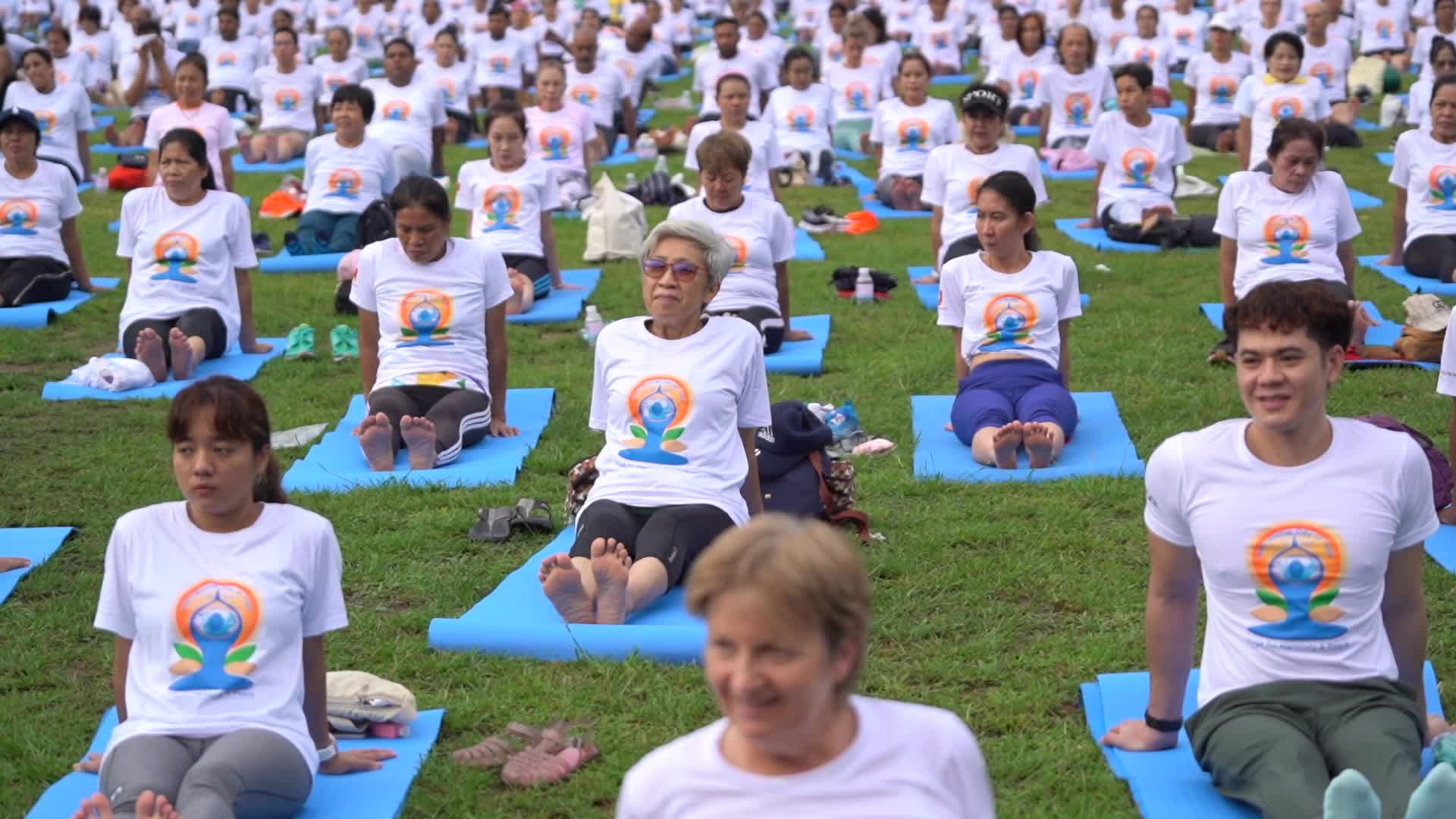 The International Day of Yoga in Bangkok.