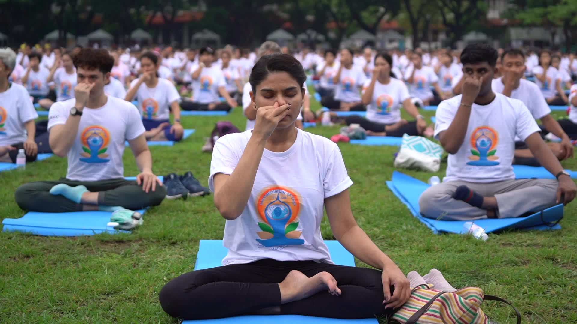 The International Day of Yoga in Bangkok.