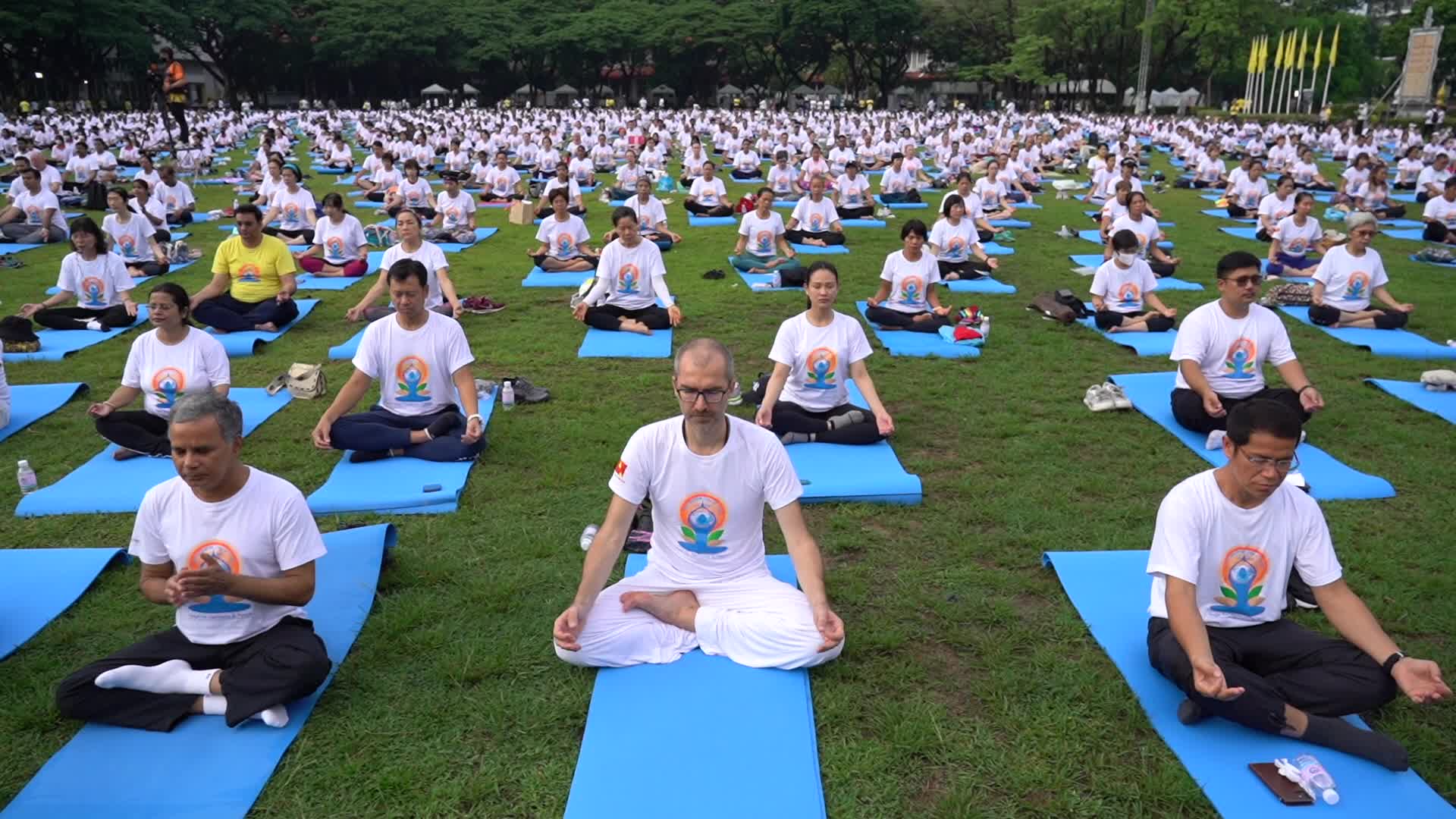 The International Day of Yoga in Bangkok.
