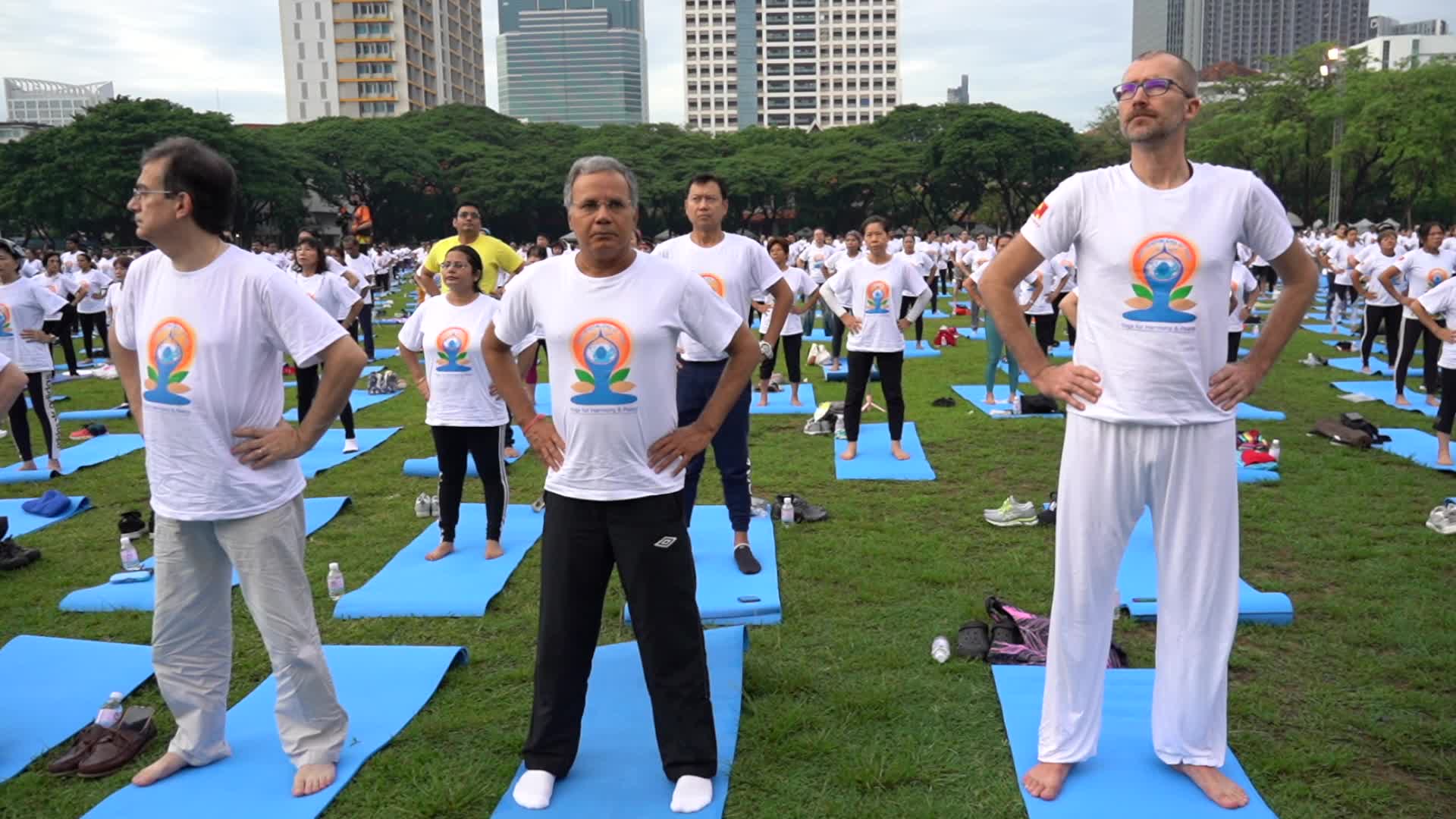 The International Day of Yoga in Bangkok.
