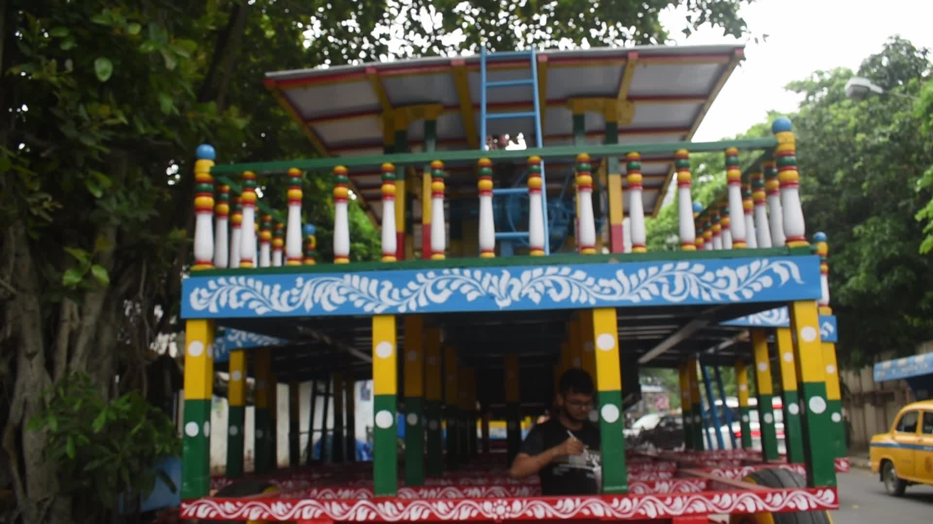 Rath yatra festival preparation in Kolkata, India