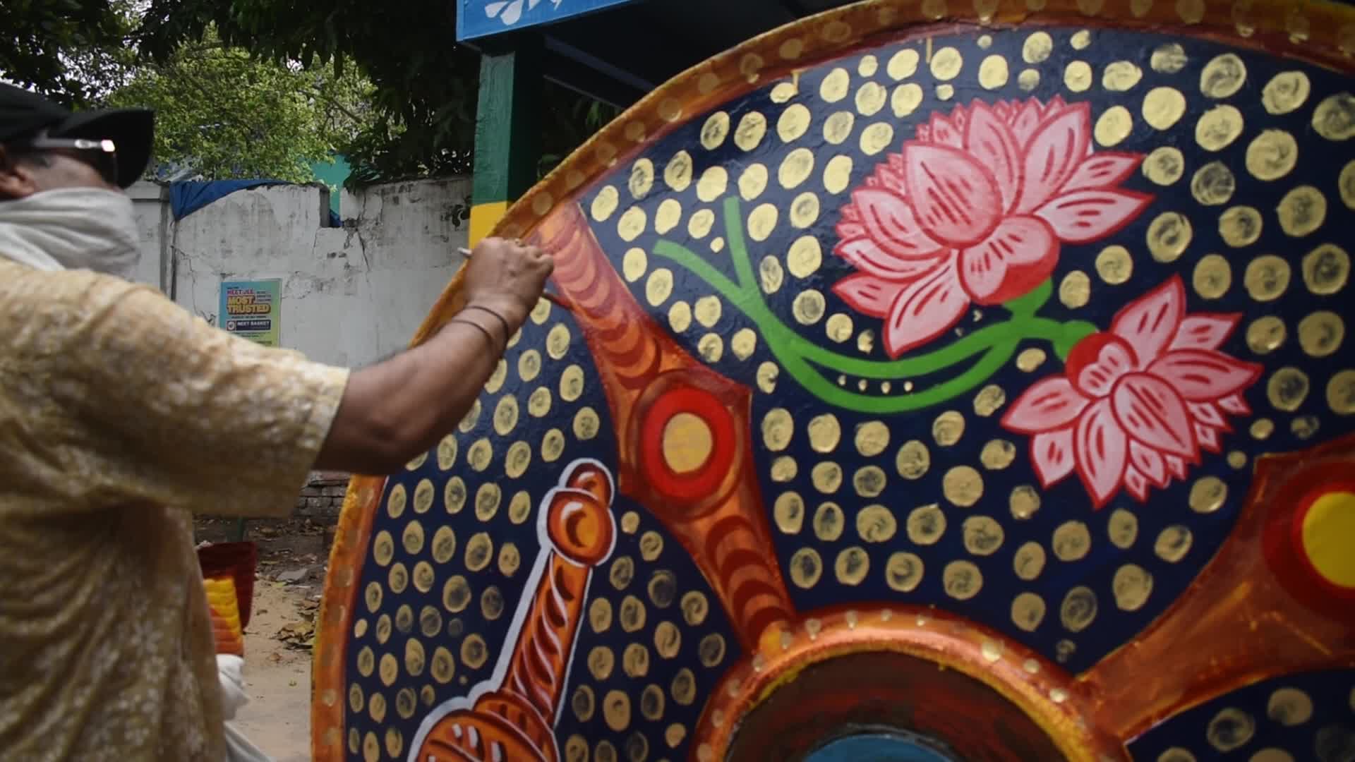 Rath yatra festival preparation in Kolkata, India