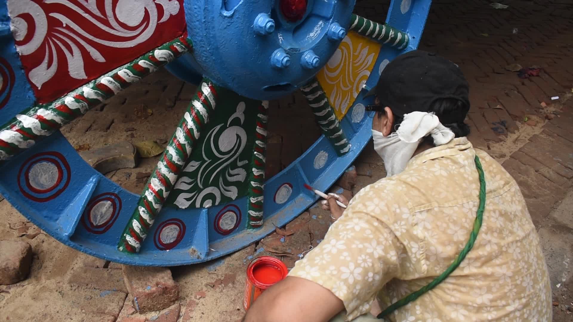Rath yatra festival preparation in Kolkata, India