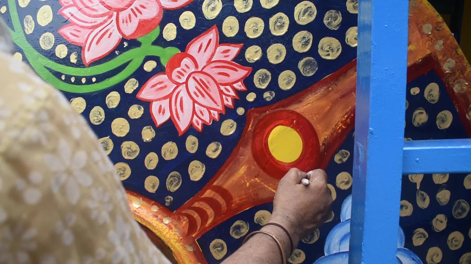 Rath yatra festival preparation in Kolkata, India