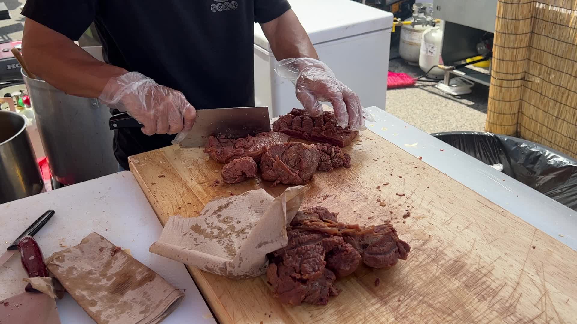 Donkey meat hamburgers