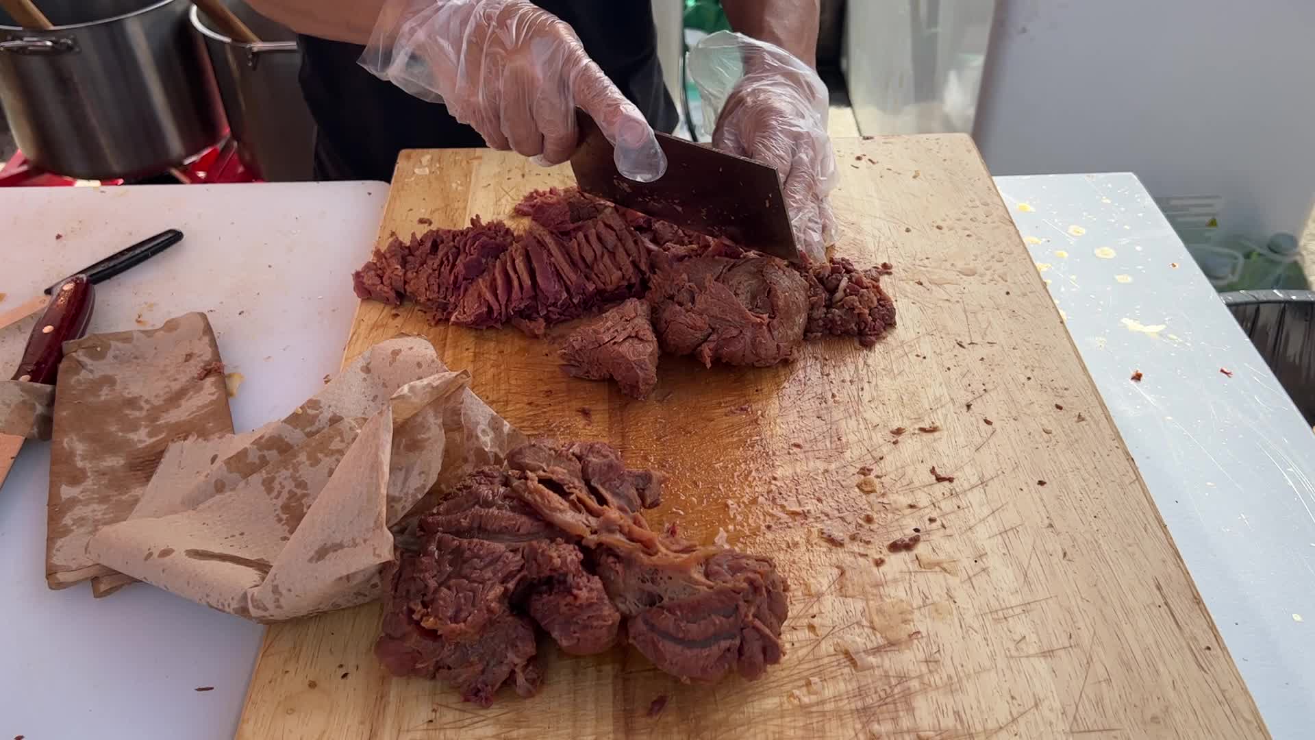 Donkey meat hamburgers