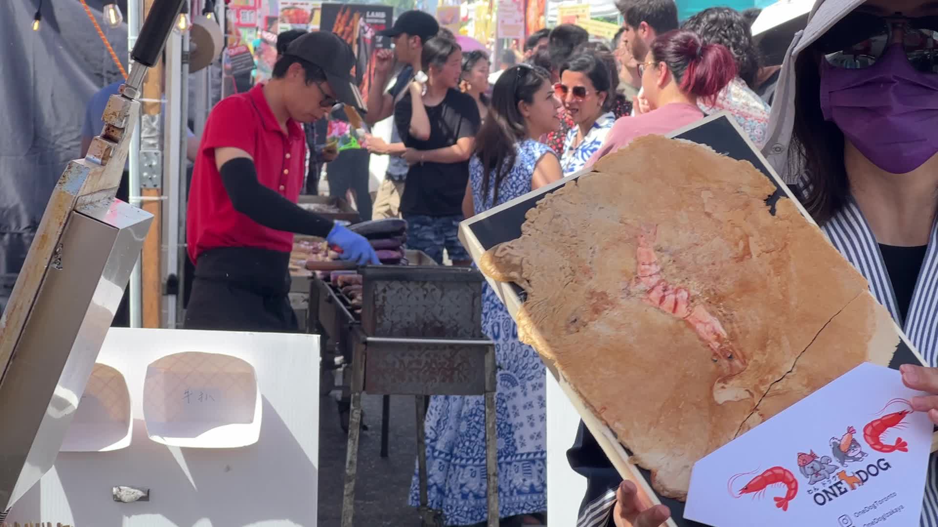 Giant shrimp crackers
